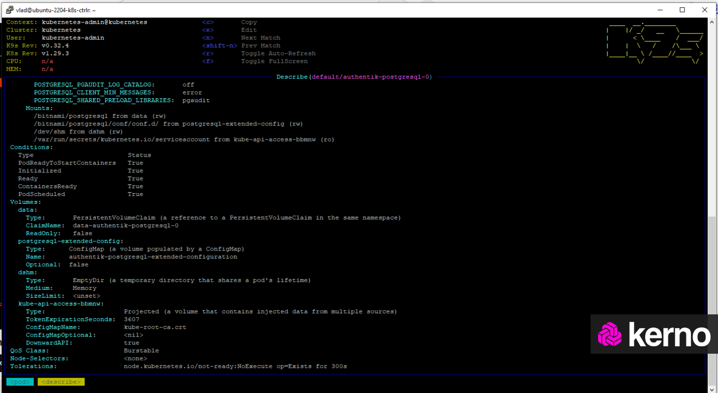 Figure 4 - Introduction to Kubernetes via K9S | Pod describe YAML File